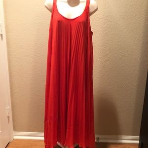 CATO - Pink-ish Pleated Spring/Summer Dress